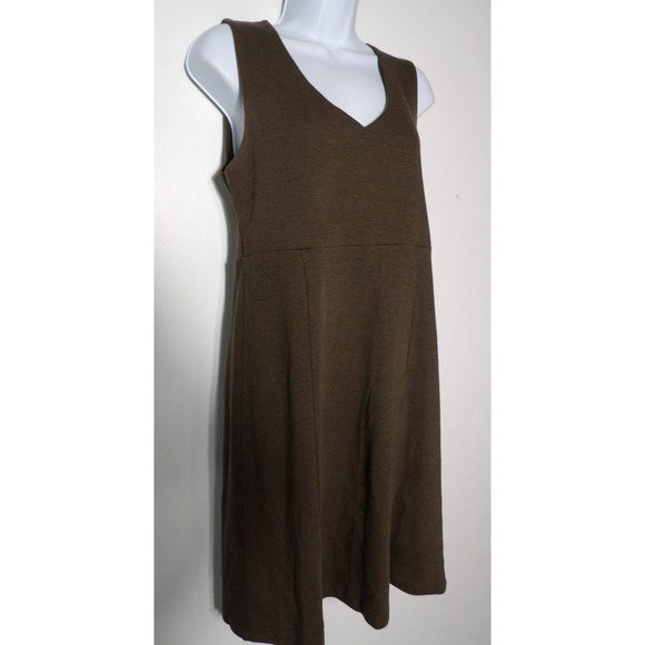 Horny Toad Dress Brown A Line Medium Sleeveless Fit to Flare Casual Beachy - Picture 3 of 9